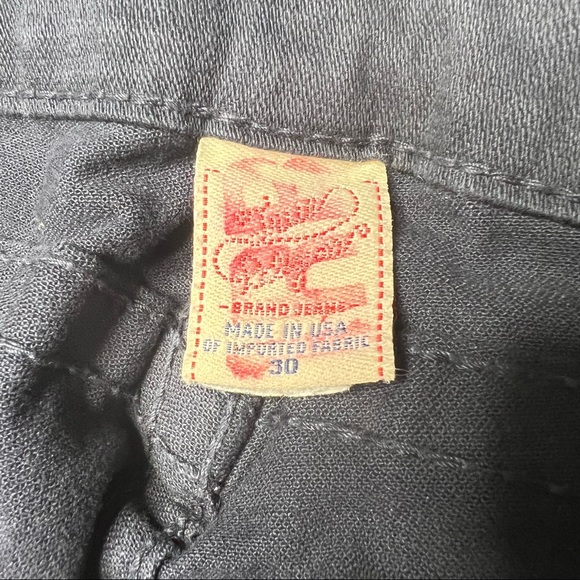 True Religion Dark Denim Disco Joey Flared Jeans Size 30 - Picture 13 of 16